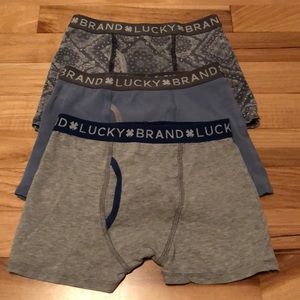 Boys Lucky Brand boxer briefs.